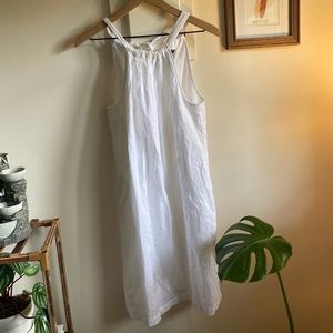 Gap white halter dress